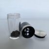 Glass Pepper Mill with Black Lid