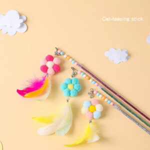 Cat Wand Hairball Toy Stick